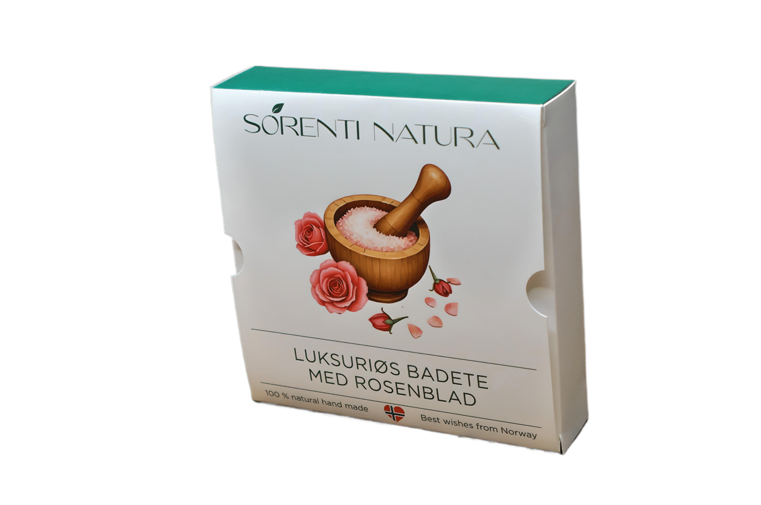 Roseblomst Luksus Badete package front right view