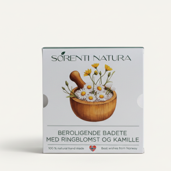 Sorenti Natura Calendula og Kamille Beroligende Badete – naturlig ro for sensitiv hud