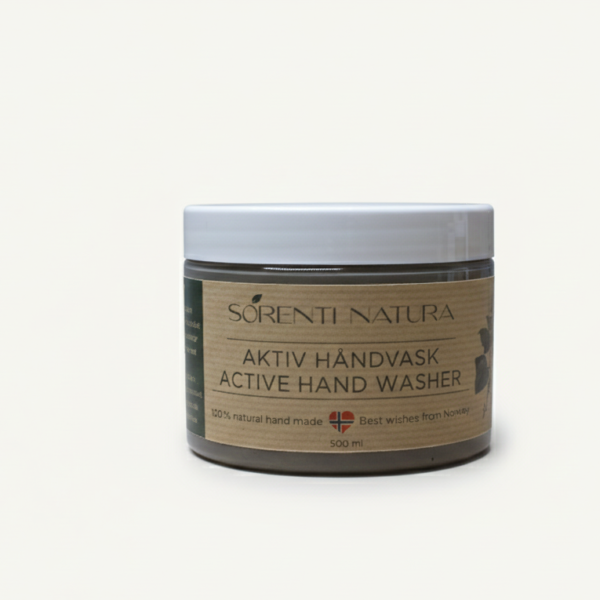 Aktiv Håndrens med Opoka Rock fra Sorenti Natura – naturlig håndvask for tøft smuss