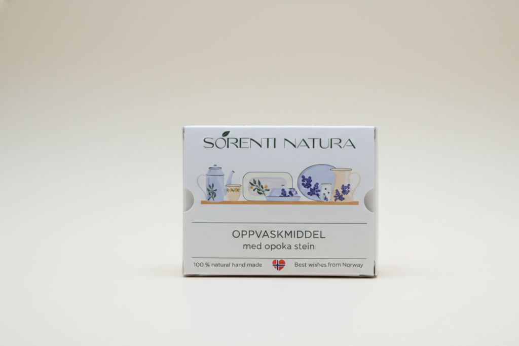 Sorenti Natura Oppvaskmiddel med Opoka Rock – miljøvennlig og fast oppvasksåpe