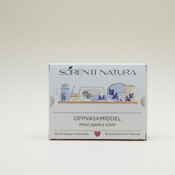 Sorenti Natura Oppvaskmiddel med Opoka Rock – miljøvennlig og fast oppvasksåpe