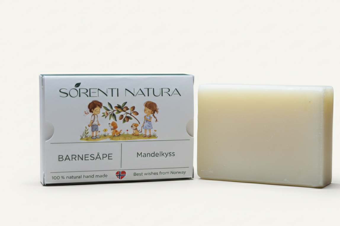 Mild og naturlig barnesåpe fra Sorenti Natura – trygg pleie for de minste