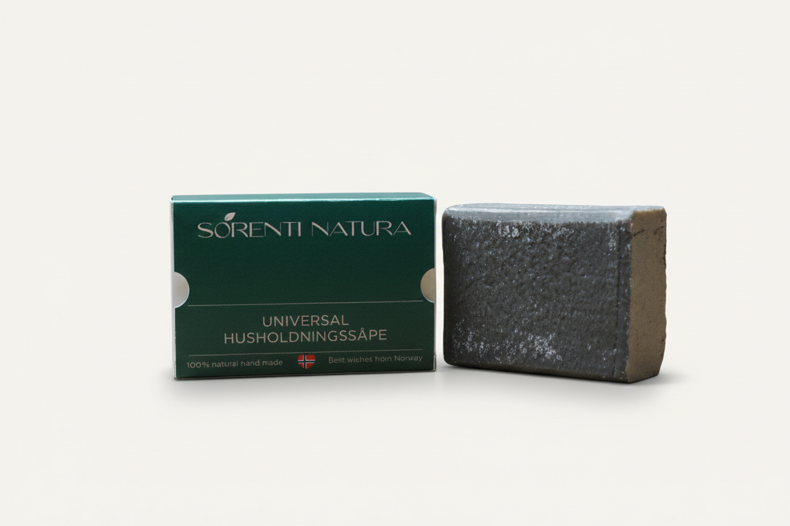 Miljøvennlig husholdningssåpe fra Sorenti Natura med sitrongress og mynte